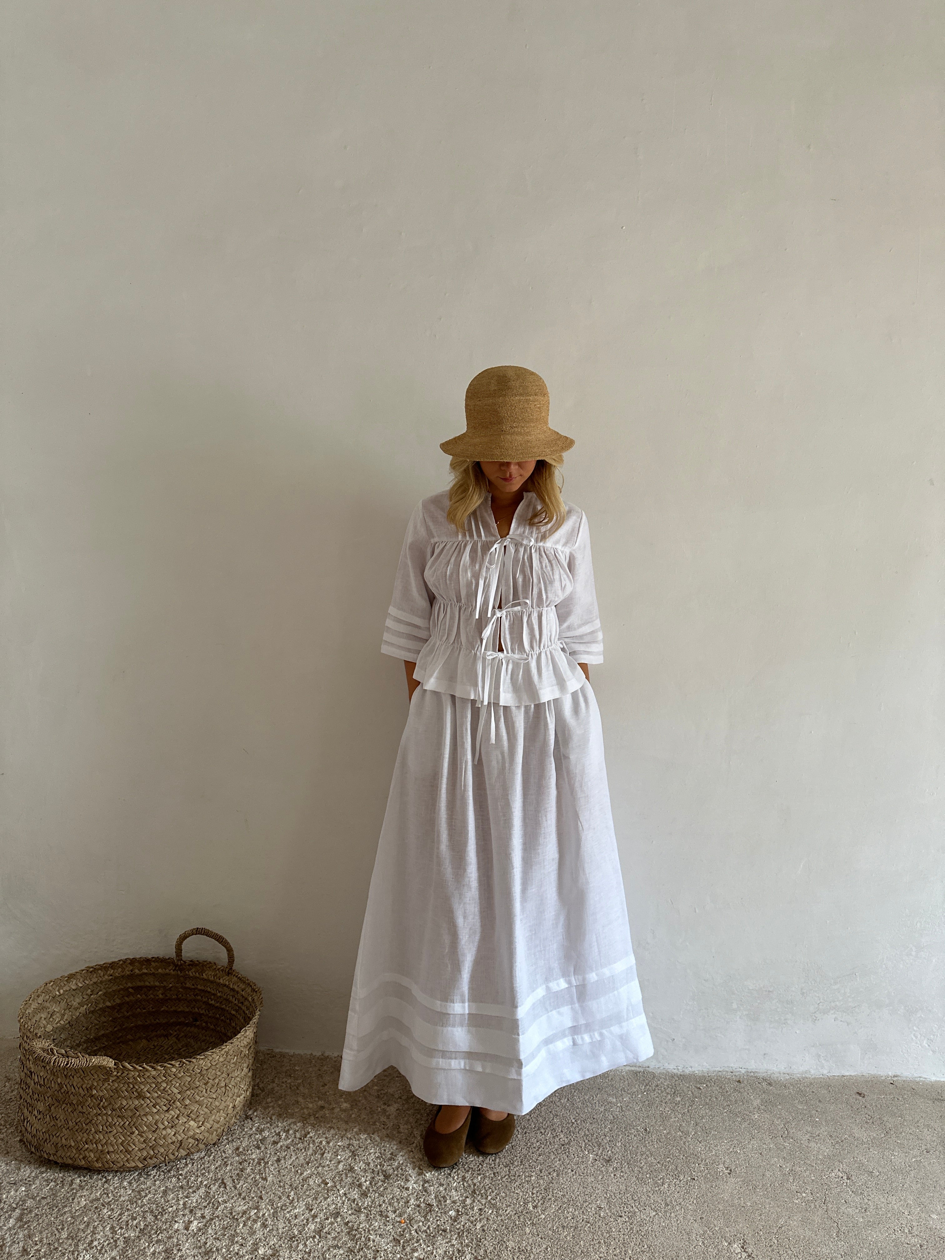 blusa de lino mujer para verano