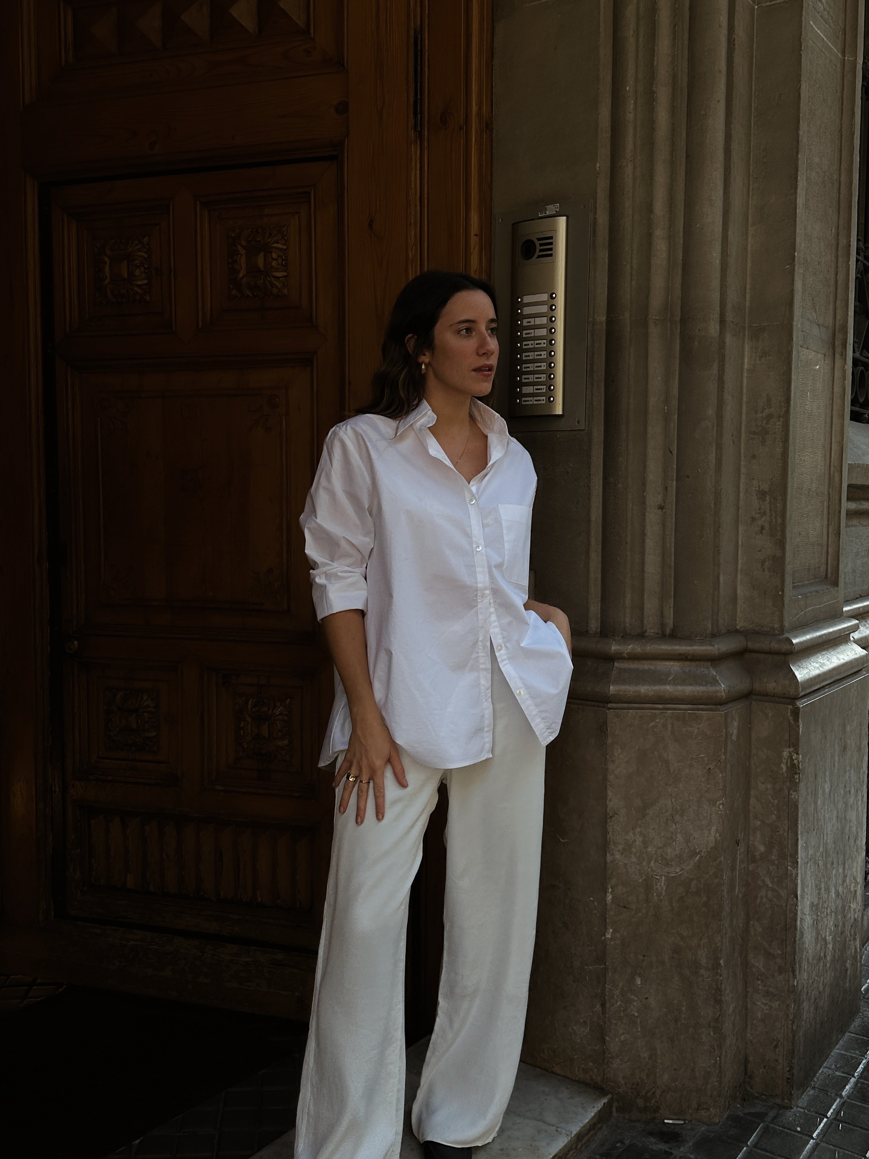camisa mujer lino