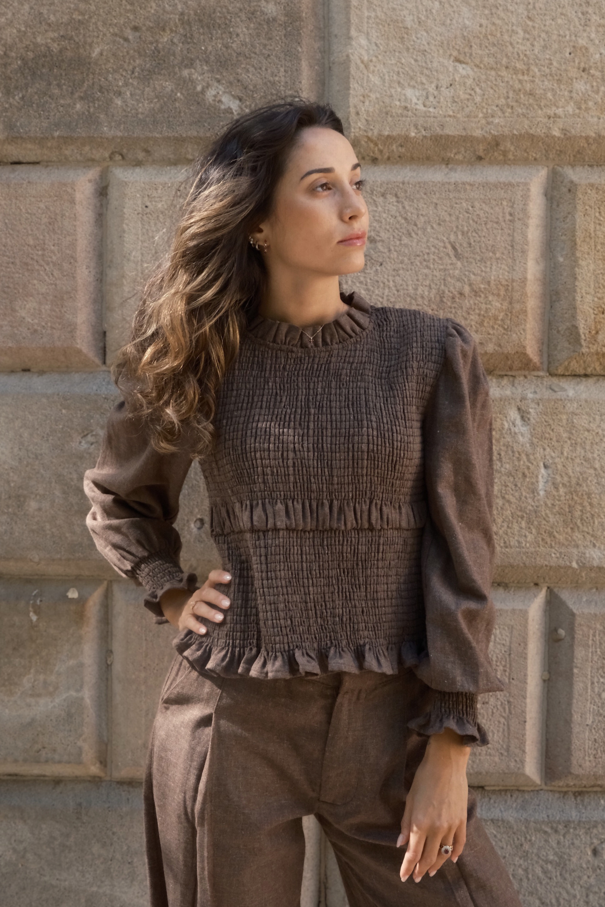 Blouse Hailey Chocolate