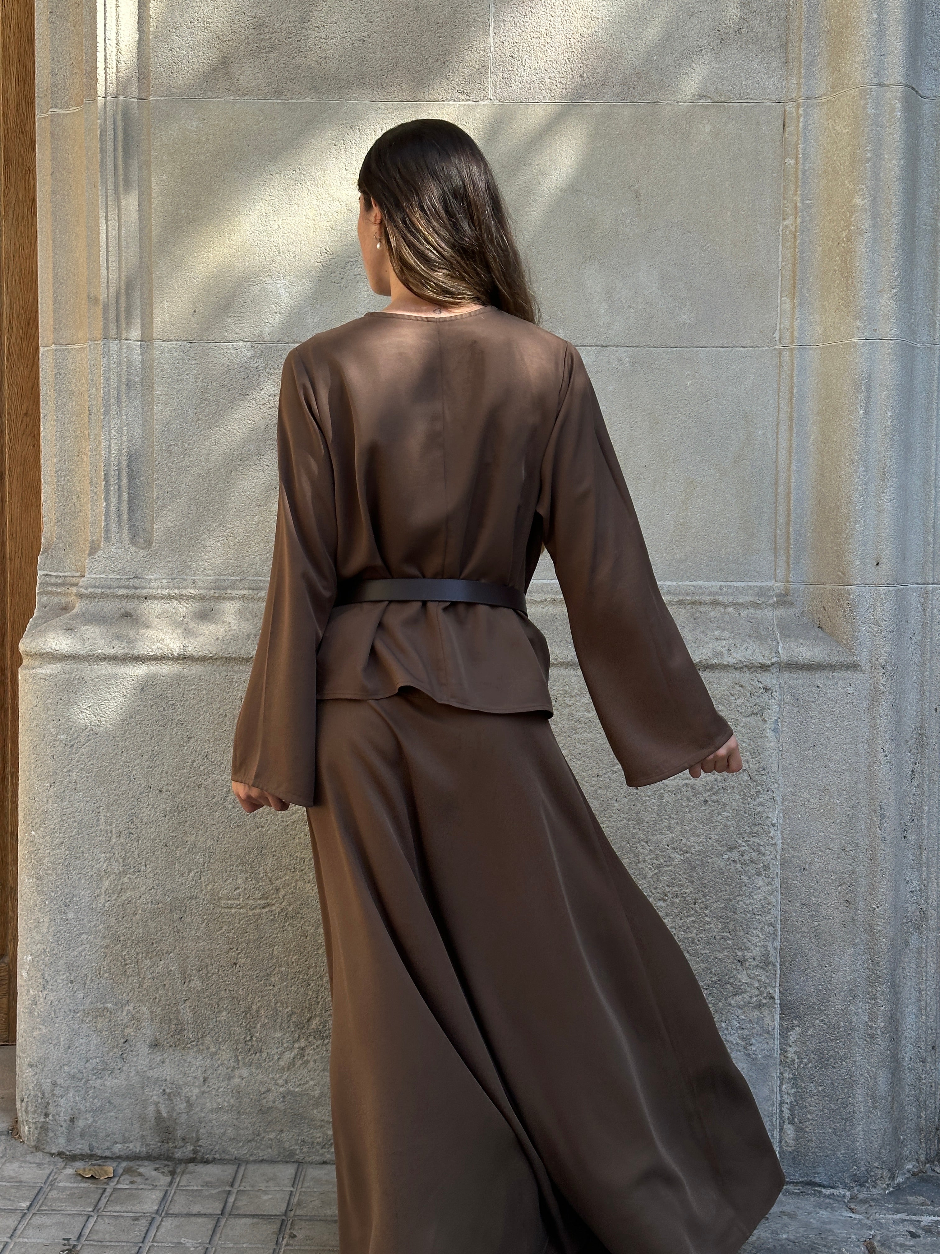 blusa elegante mujer en lino
