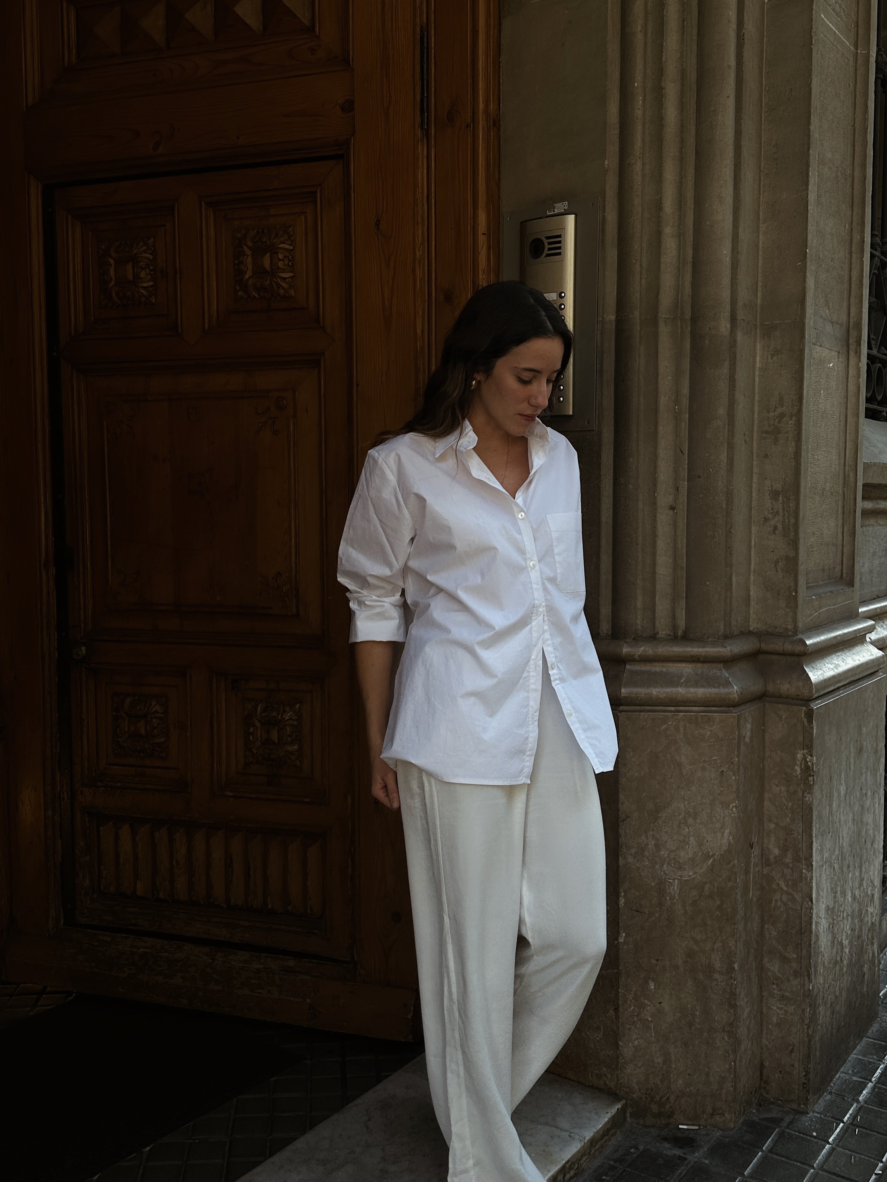 camisa lino mujer