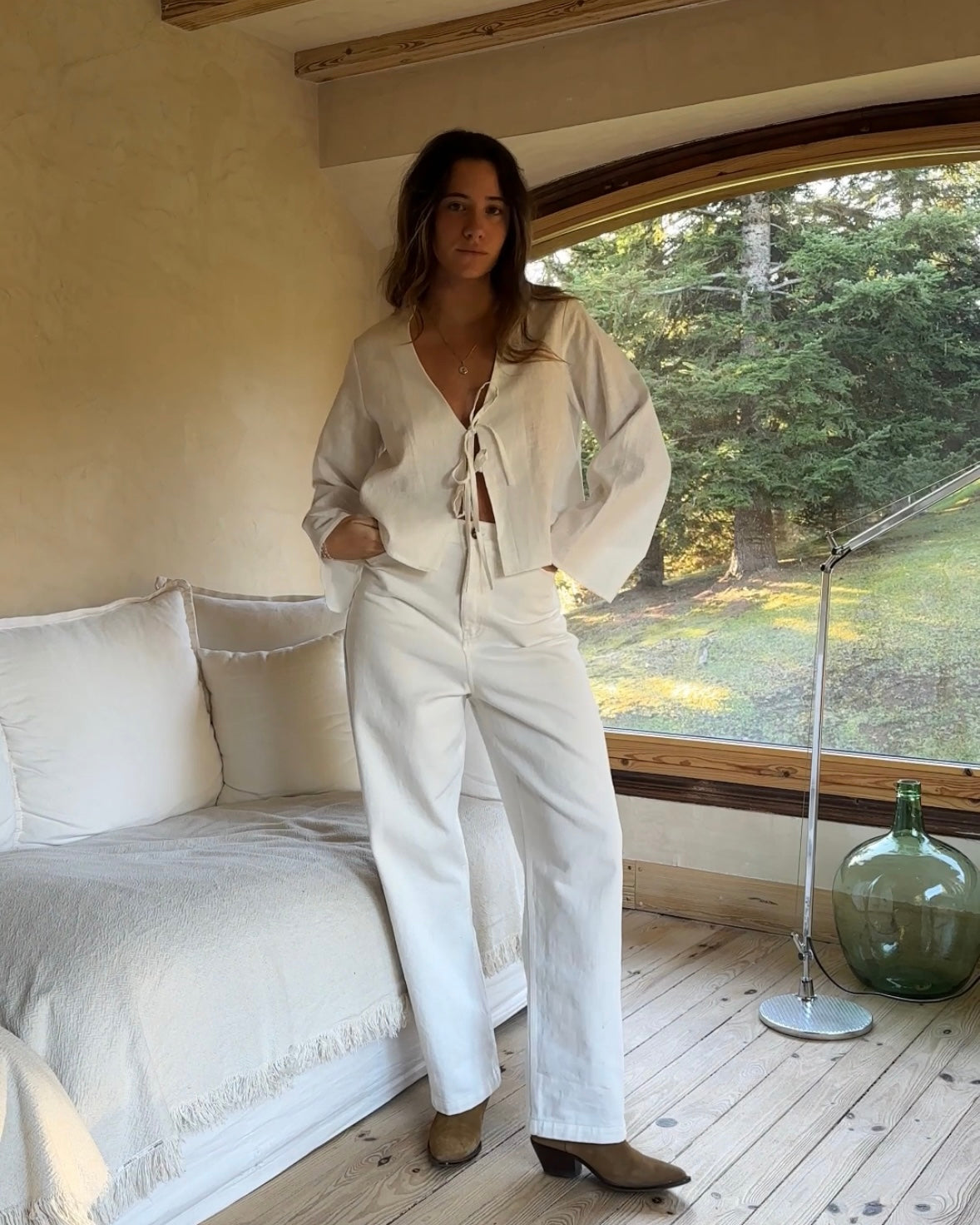 blusa de lino para el verano