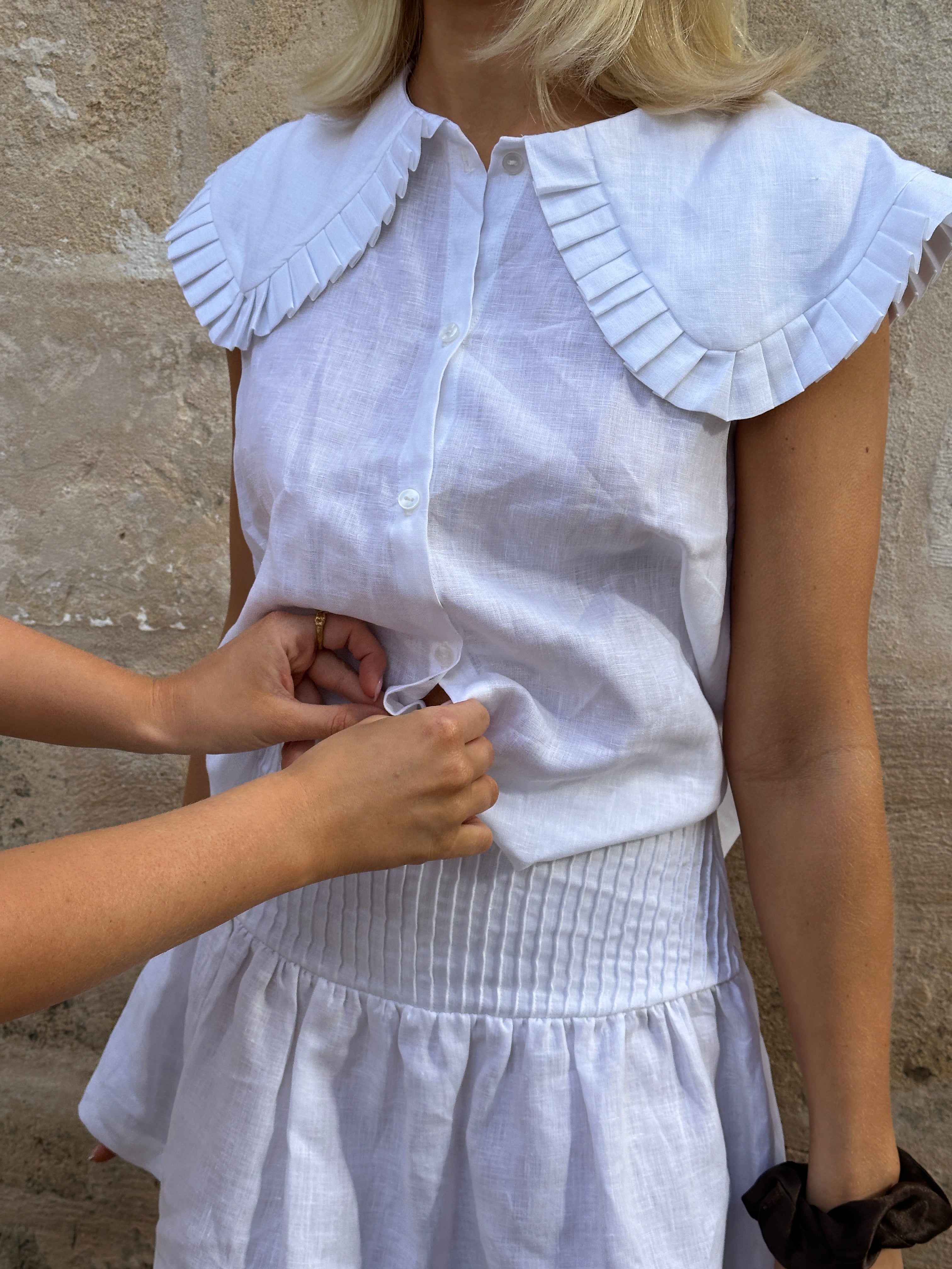 falda de lino de verano 