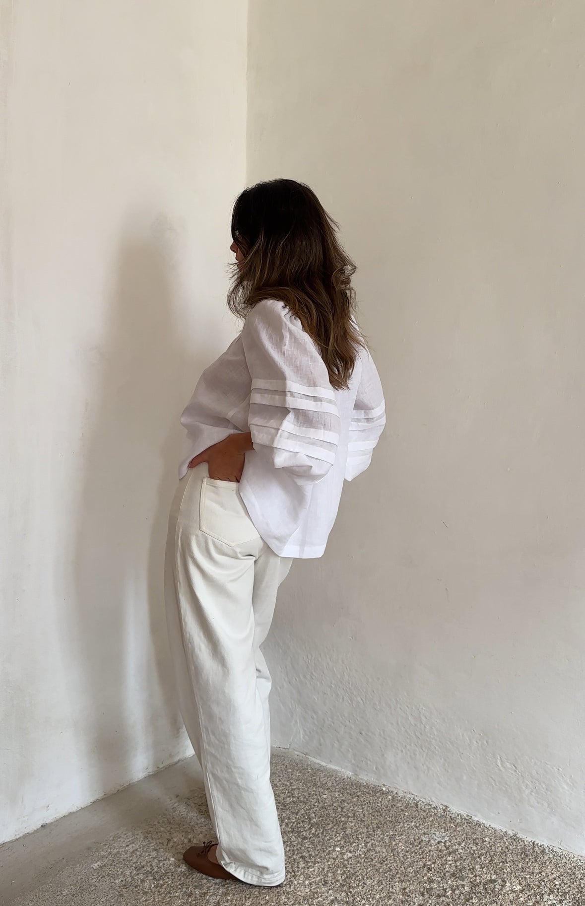 pantalon lino mujer 