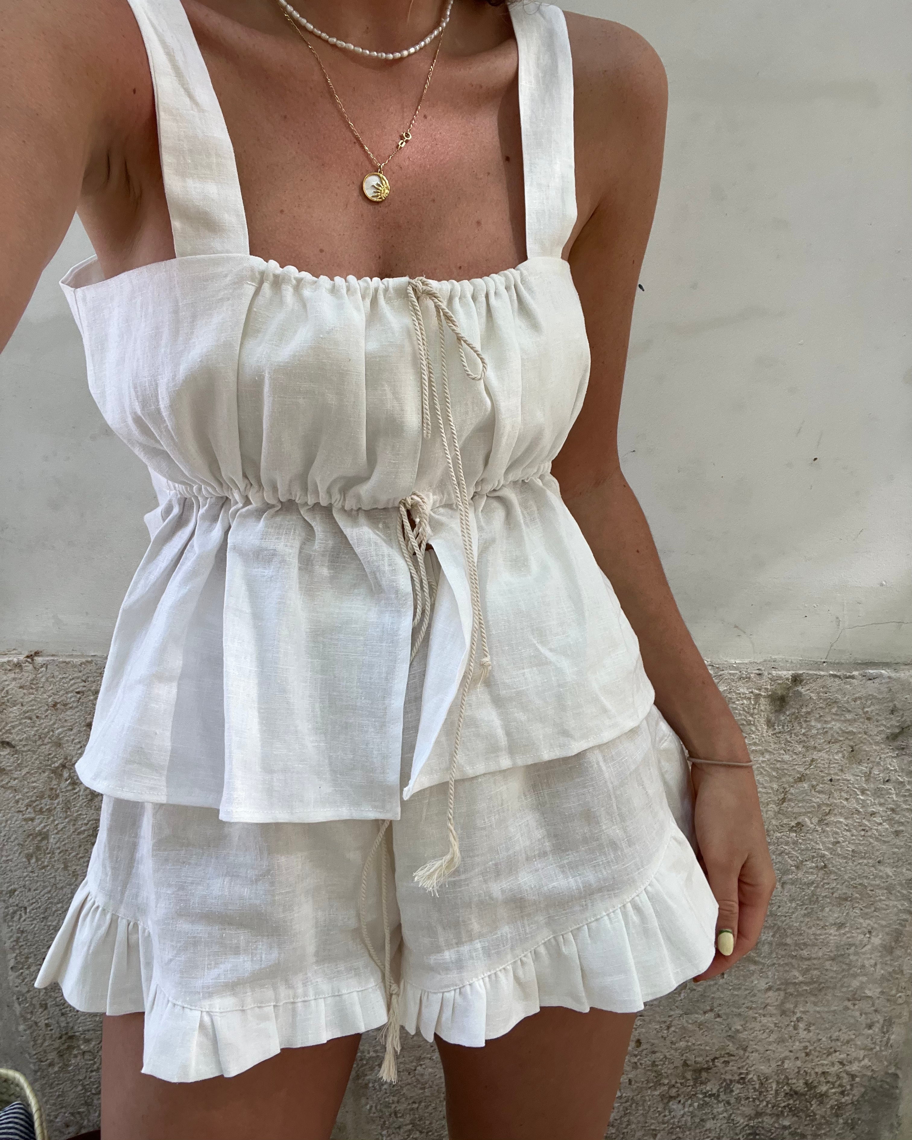 blusa blanca mujer