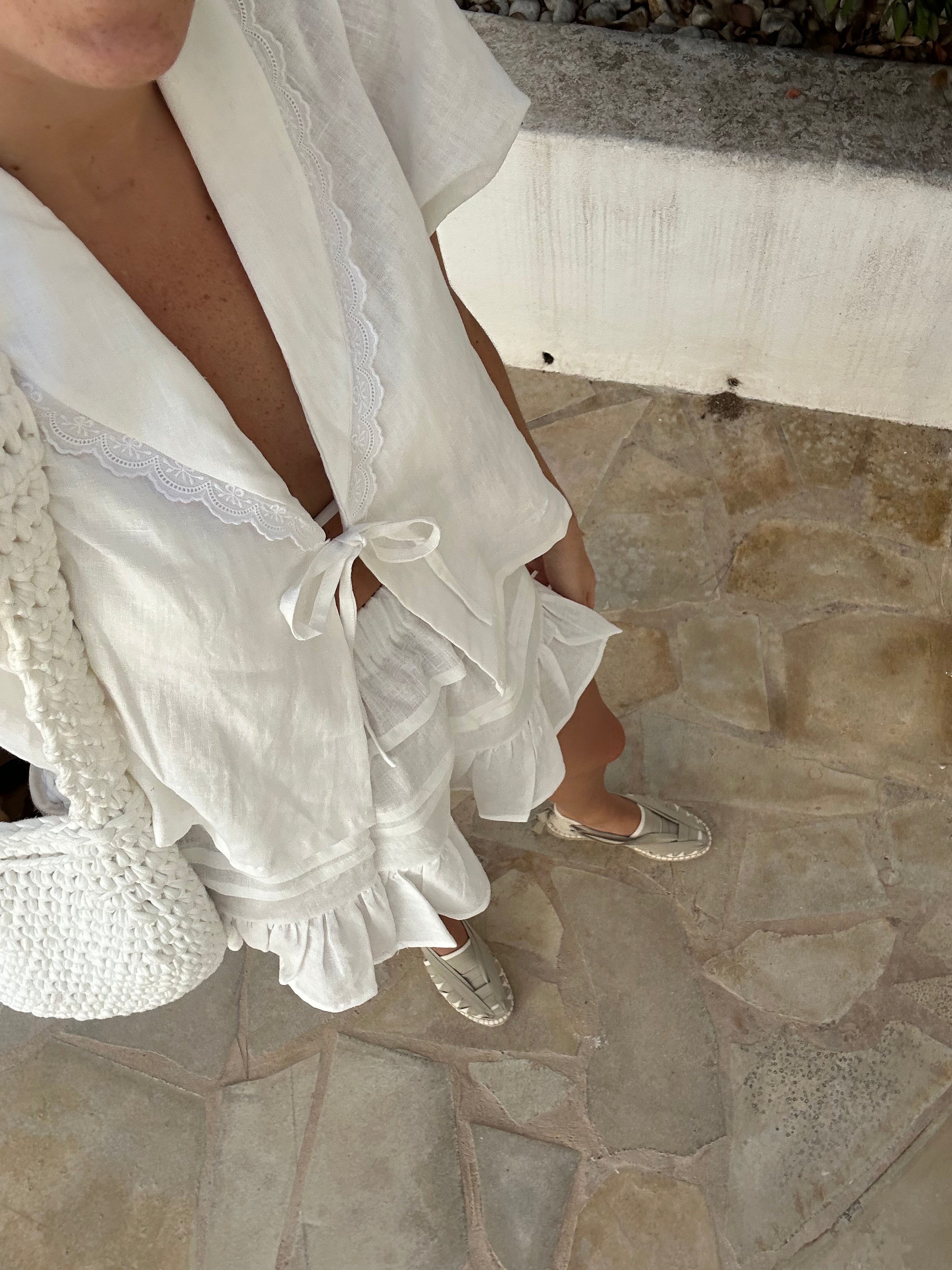 blusa de lino fresca para verano